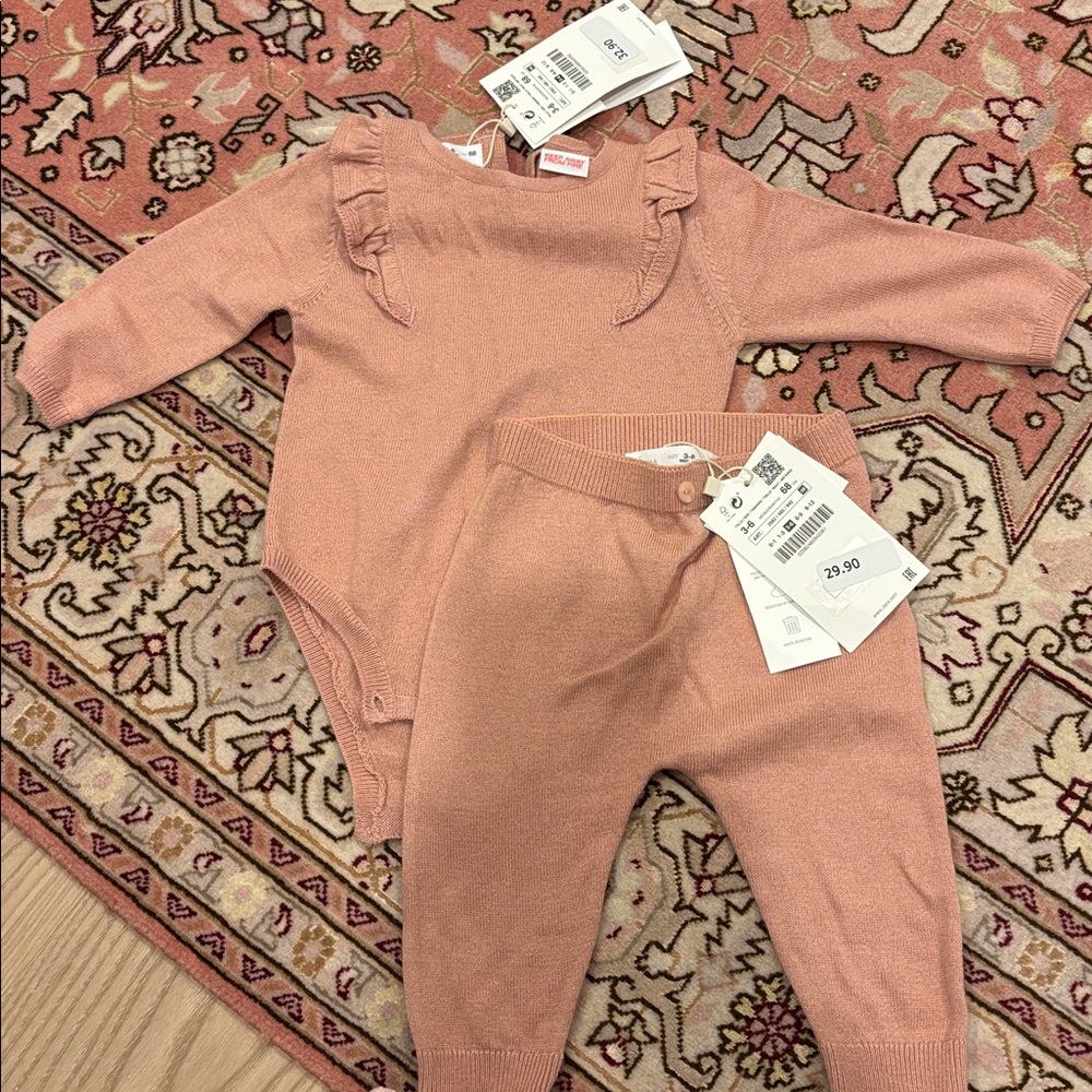Zara Kids Matching Set in Pink